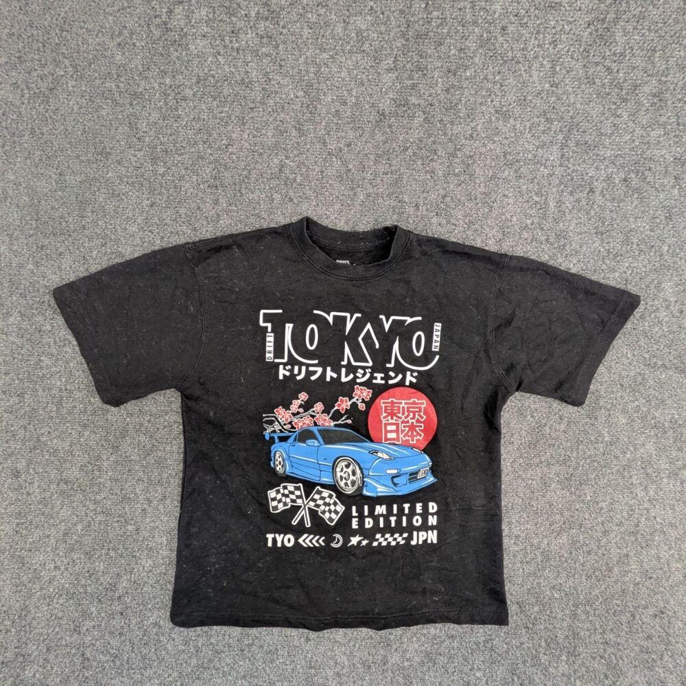 Eighty Eight T Shirt Womens 14 Black Tokyo Drift Graphic Crew Neck Pullover Tee